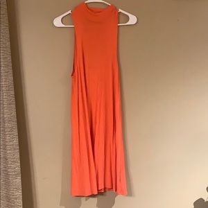 High neck cotton dress